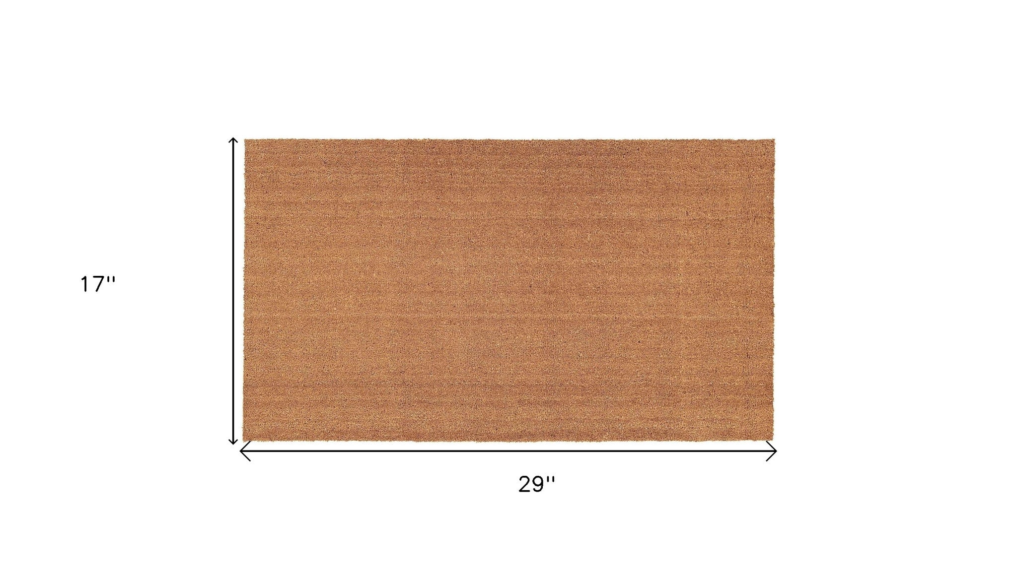 17" X 29" Natural Coir Outdoor Door Mat