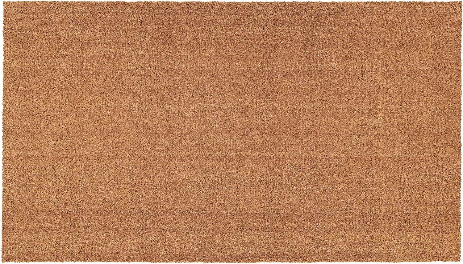 24" X 36" Natural Coir Solid Color Outdoor Door Mat