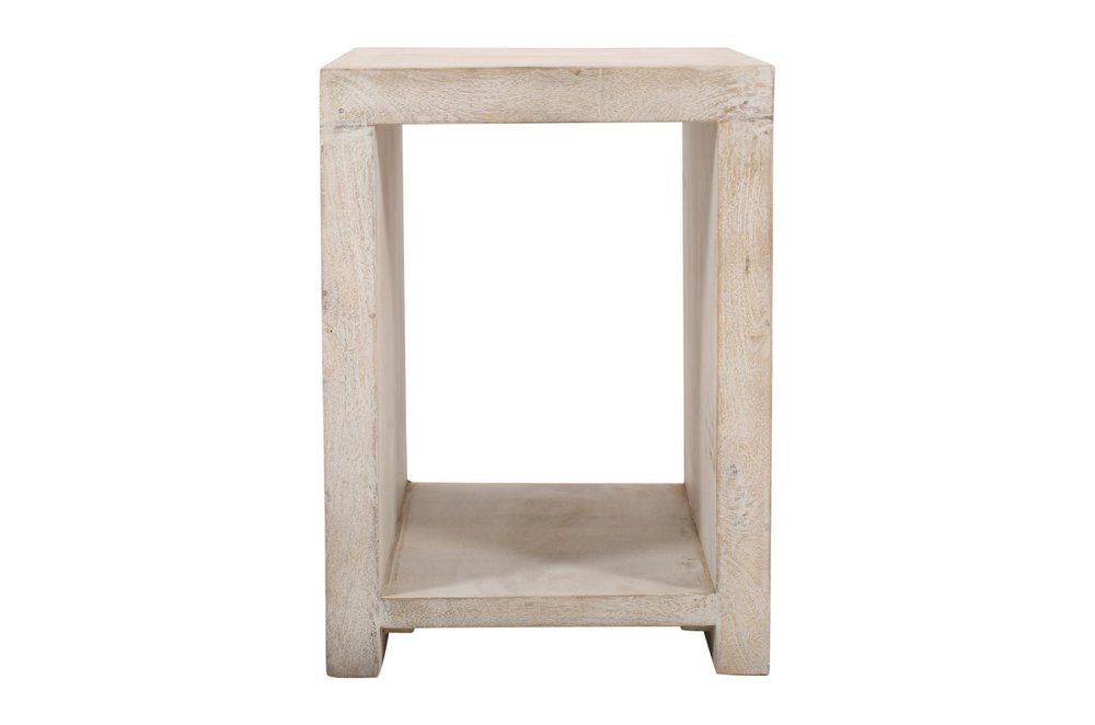 Three Piece Natural Solid Wood Distressed Sled Coffee And End Tables Set