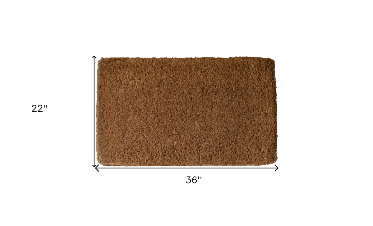22" X 36" Brown Coir Outdoor Door Mat