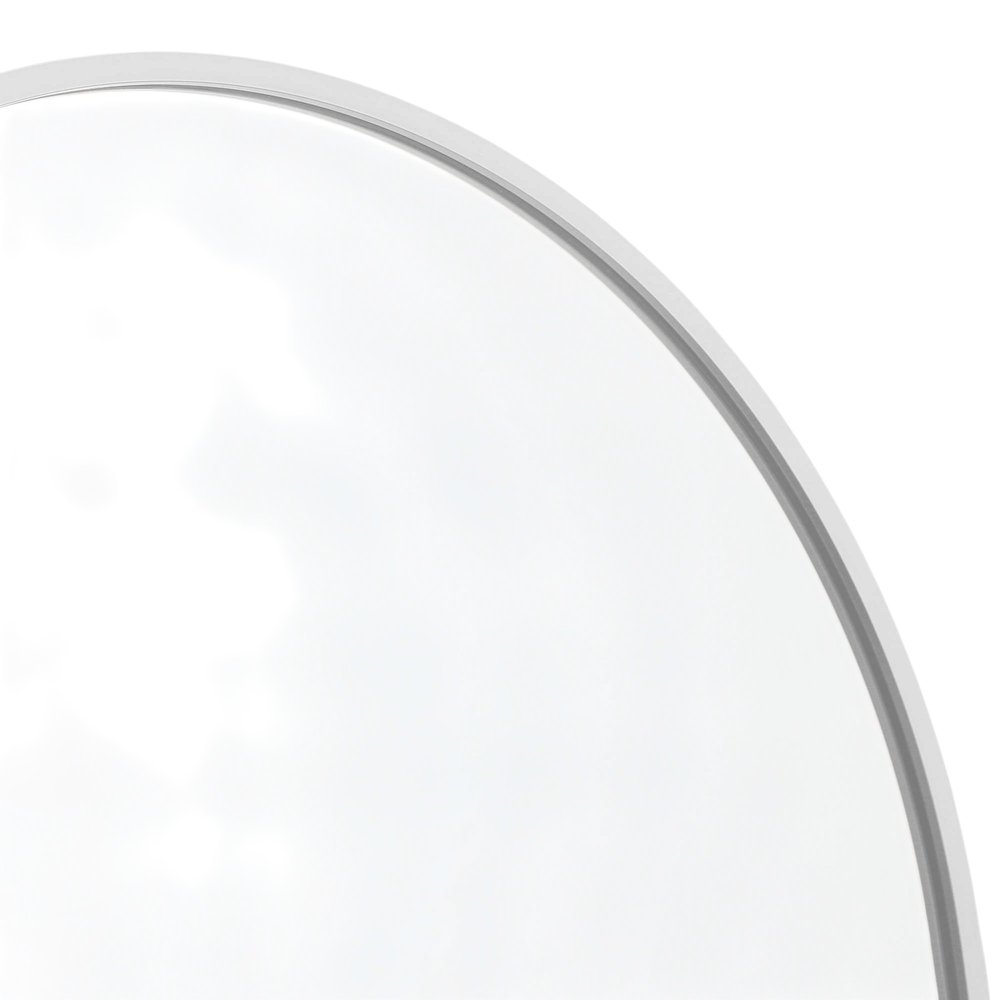 Set of Two Silver Metal Arch Framed Accent Mirrors