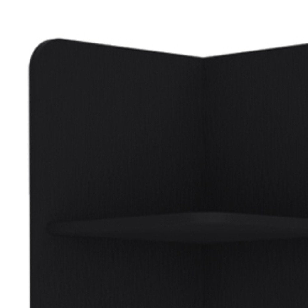 15" Black Wood Freestanding Bathroom Vanity