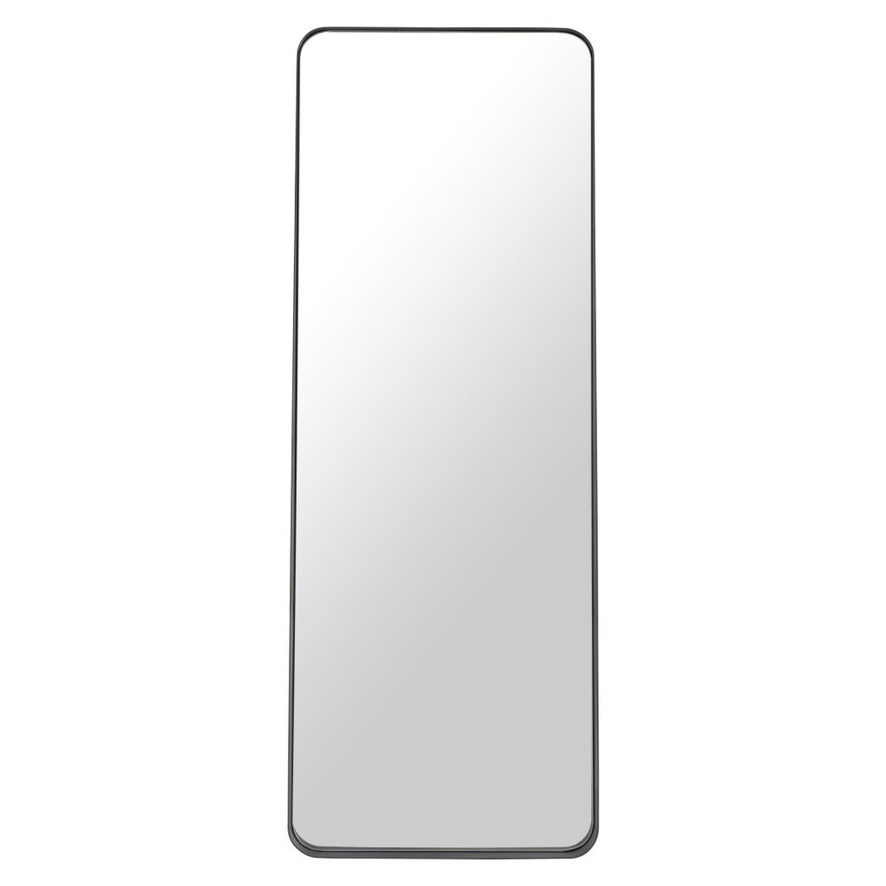 66" Black Steel Framed Full Length Mirror