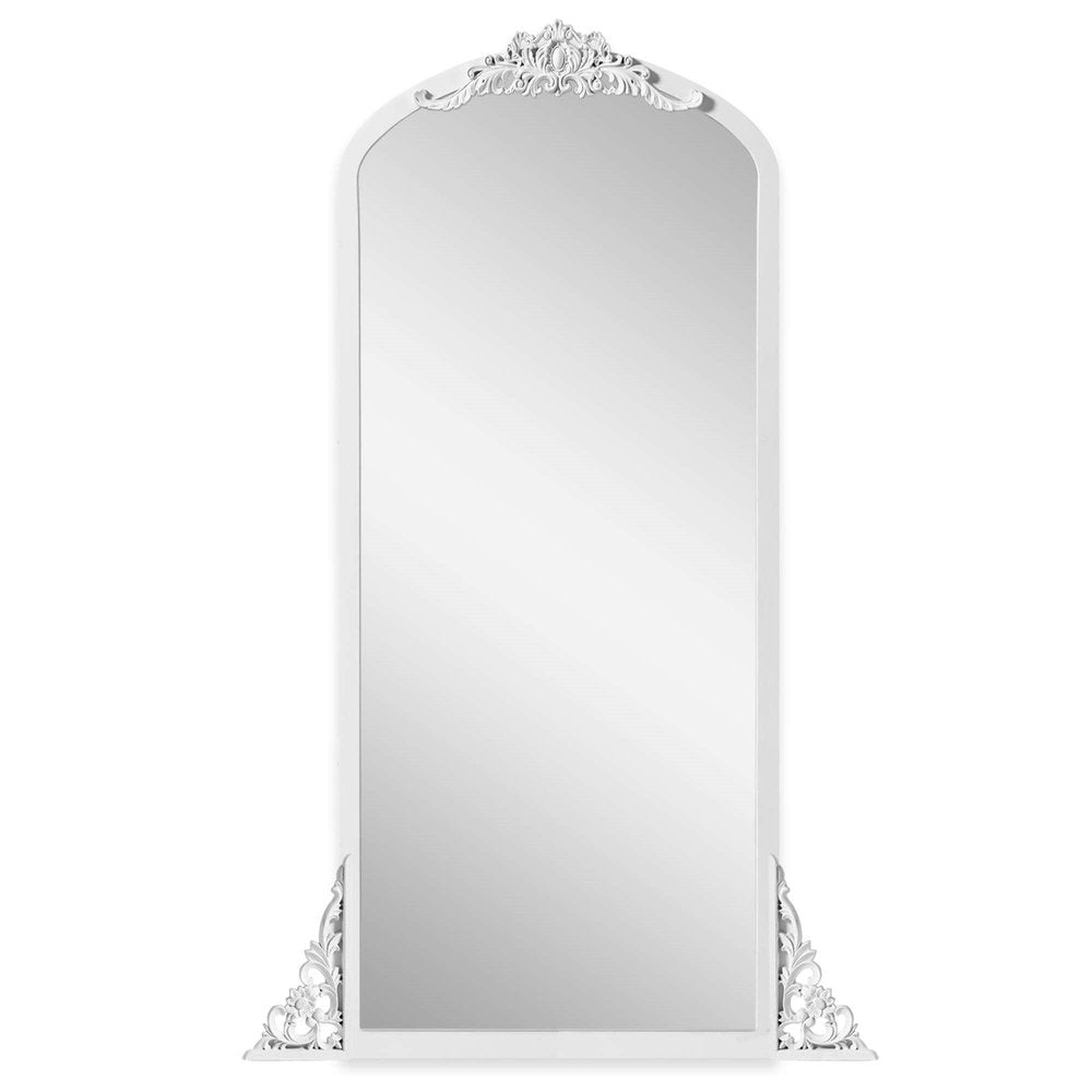 67" White Solid Wood Framed Full Length Mirror