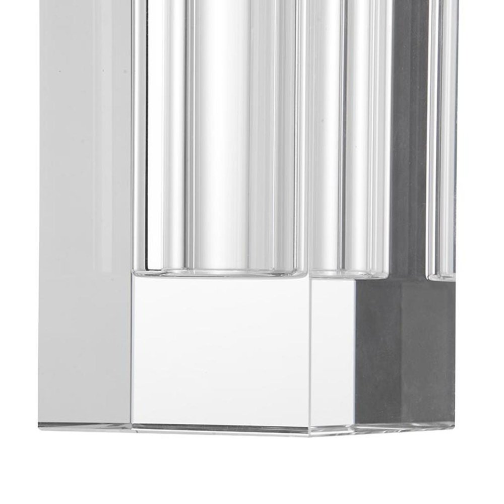 10" Clear Square Glass Table Vase