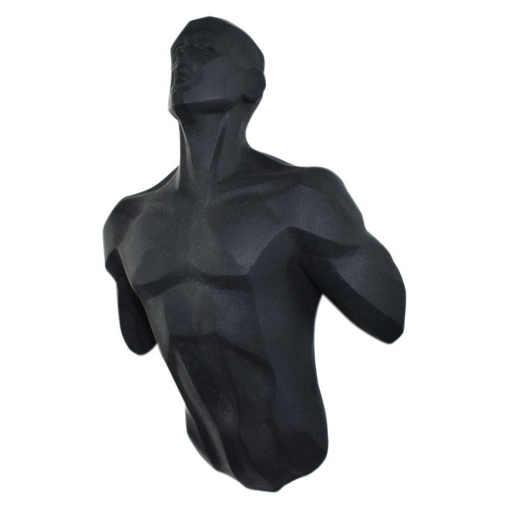 6" X 4" Black Resin Bursting Man Hanging Dimensional Sculpture