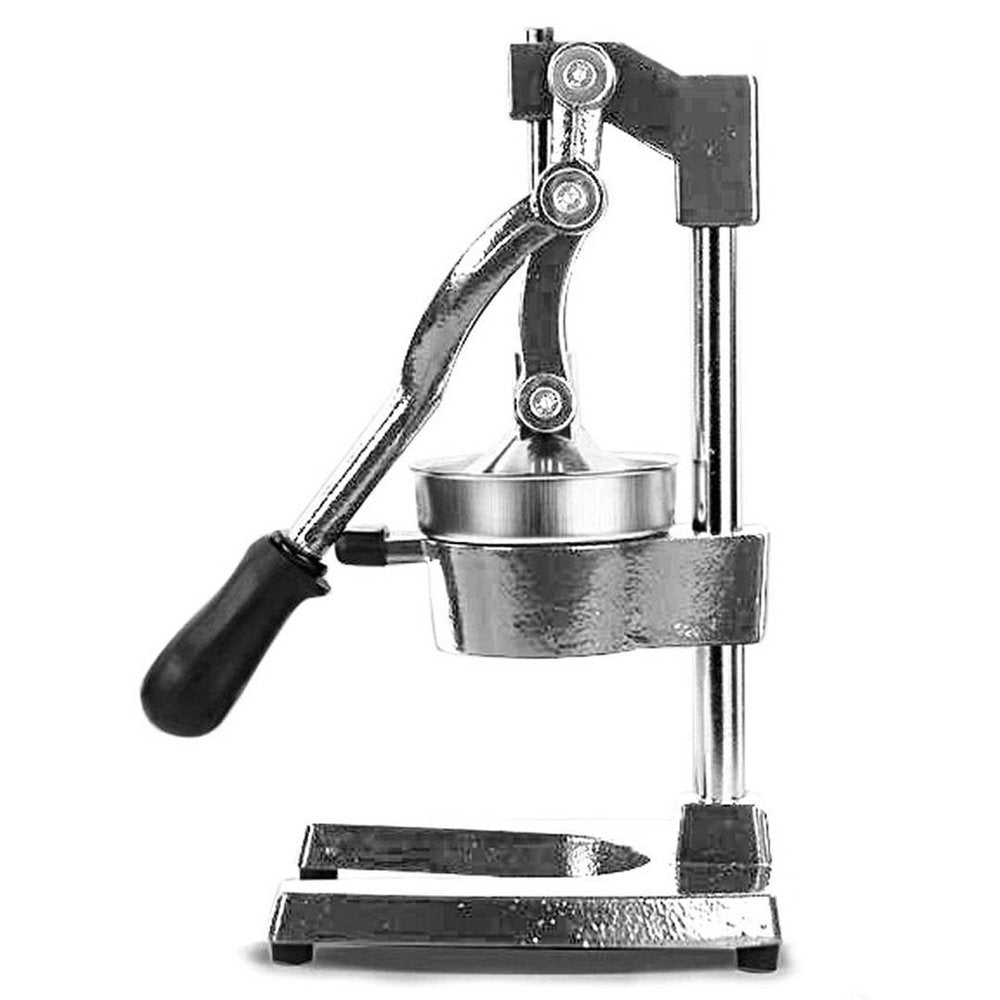 7" Black And Silver Stainless Steel Manual Juicer