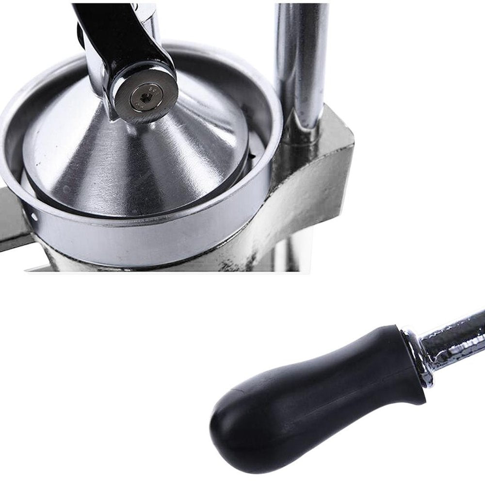 7" Black And Silver Stainless Steel Manual Juicer