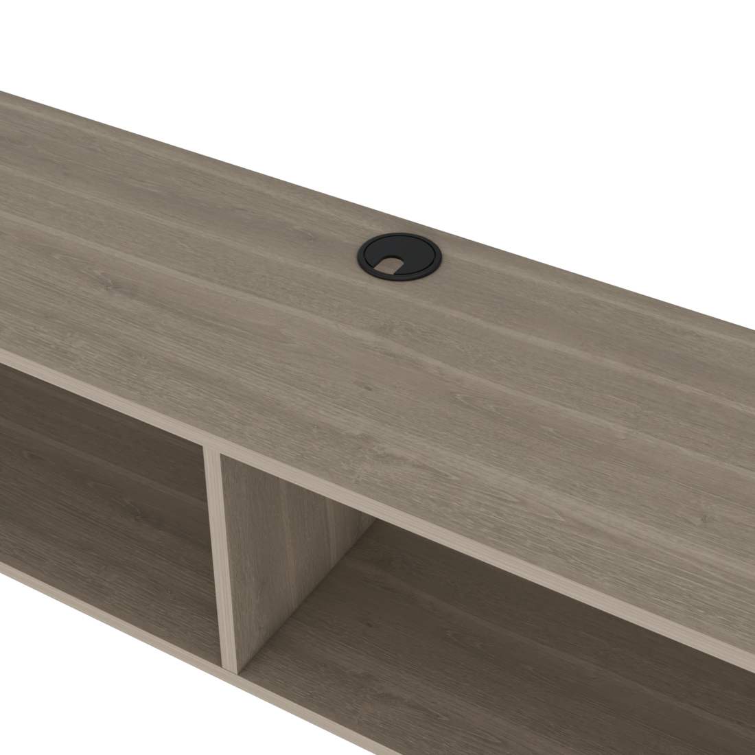 59" Beige Floating Mount TV Stand