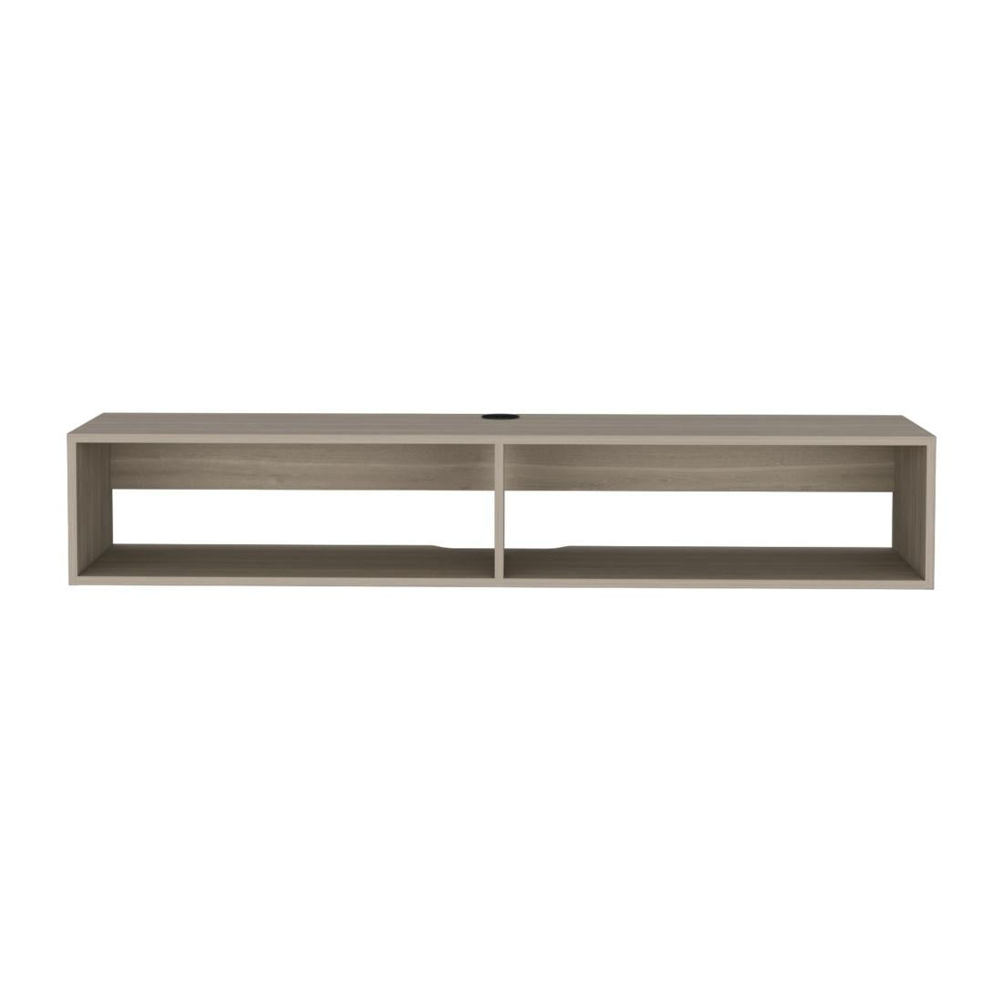 59" Beige Floating Mount TV Stand
