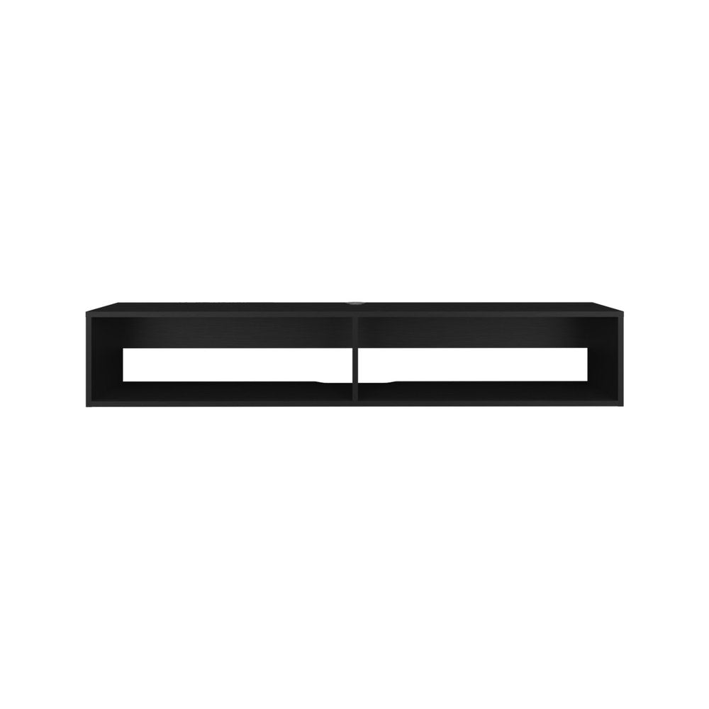 59" Black Floating Mount TV Stand