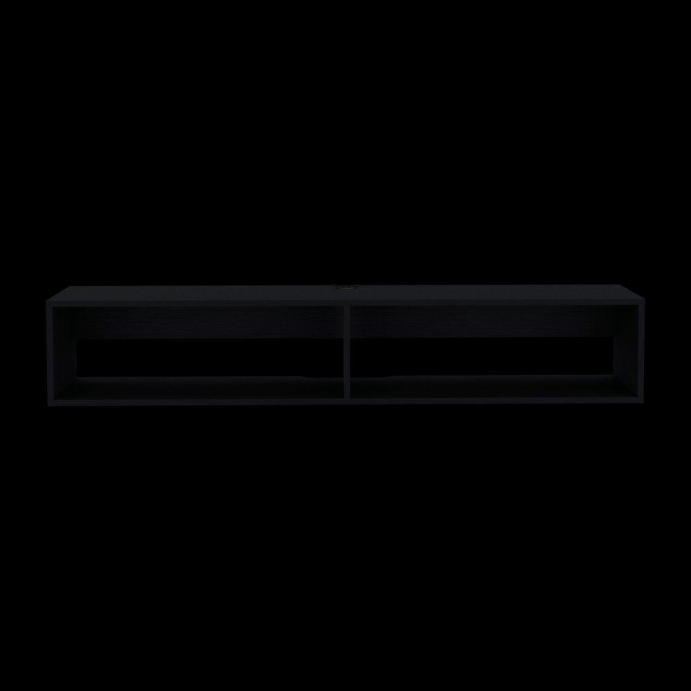 59" Black Floating Mount TV Stand