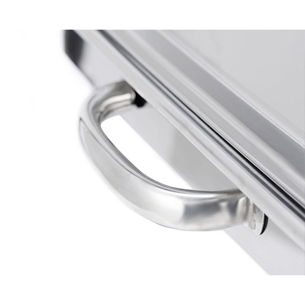 9" Silver Stainless Steel Chafing Dish With Stand