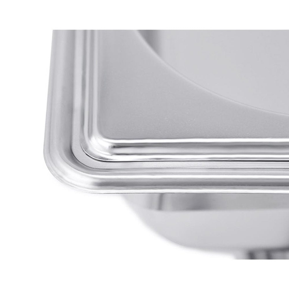 9" Silver Stainless Steel Chafing Dish With Stand