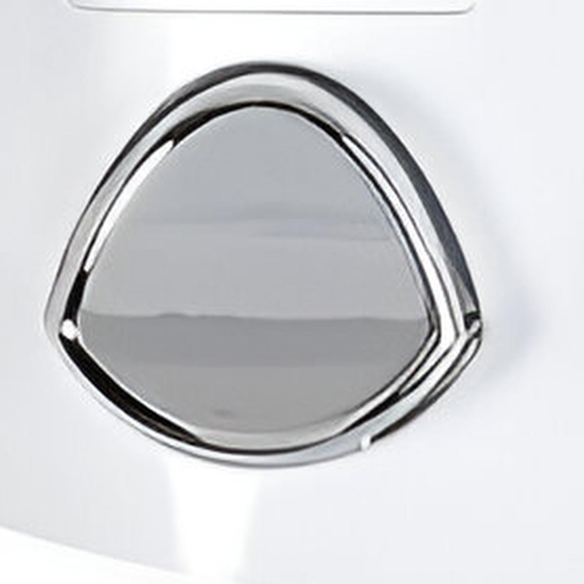 White Heavy Duty Plastic Two Chamber Wall Mount Soap Dispenser