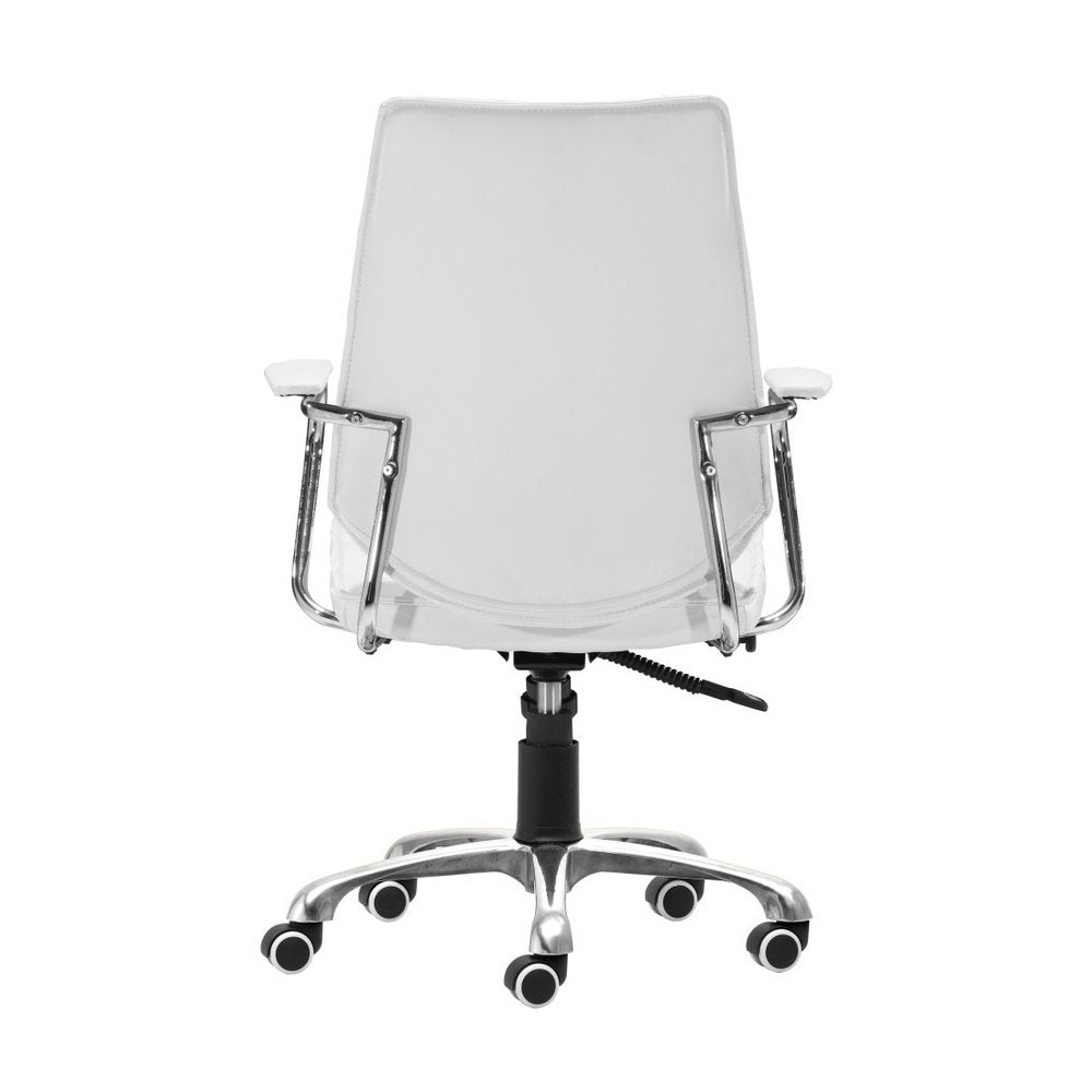 Black and Silver Adjustable Height Swivel Rolling Office Chair