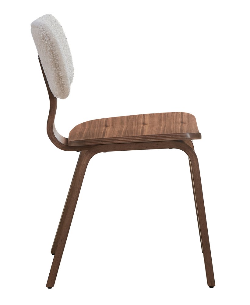 Set of Two Green and Brown Fabric Open Back Dining Side Chairs