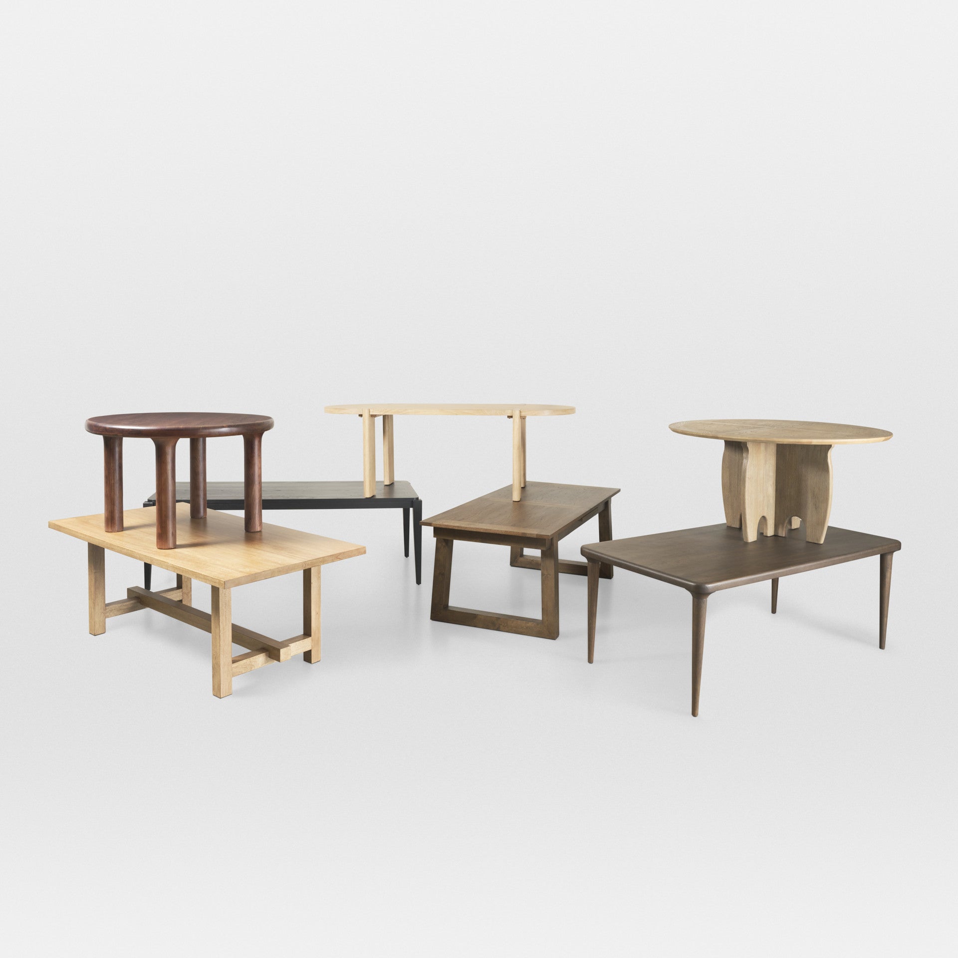91" Light Brown Wood Oval Dining Table