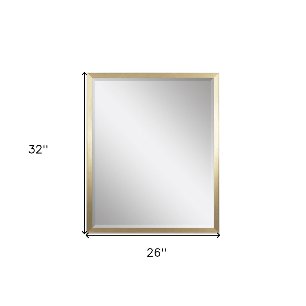 32" Gold Accent Mirror