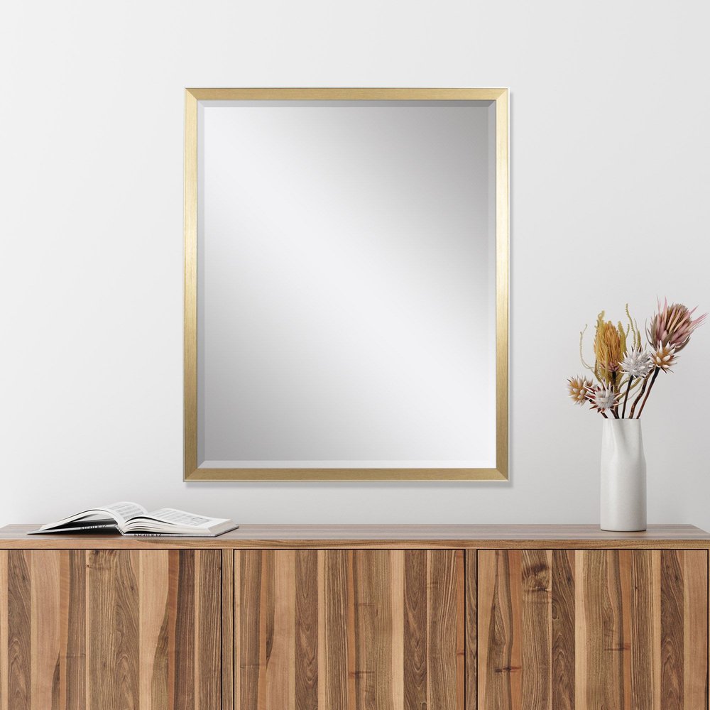 32" Gold Accent Mirror