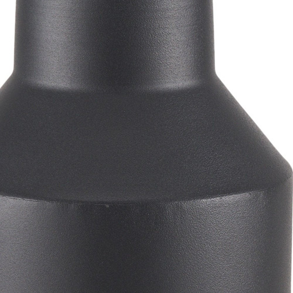 11" Black Tulip Metal Table Vase
