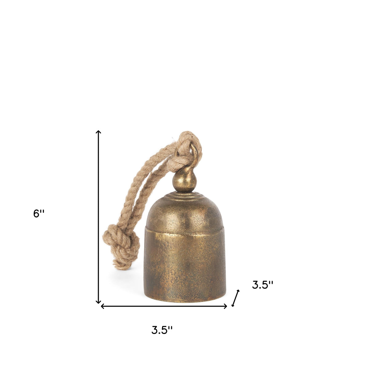 6" Gold Metal Decorative Wall Sculpture