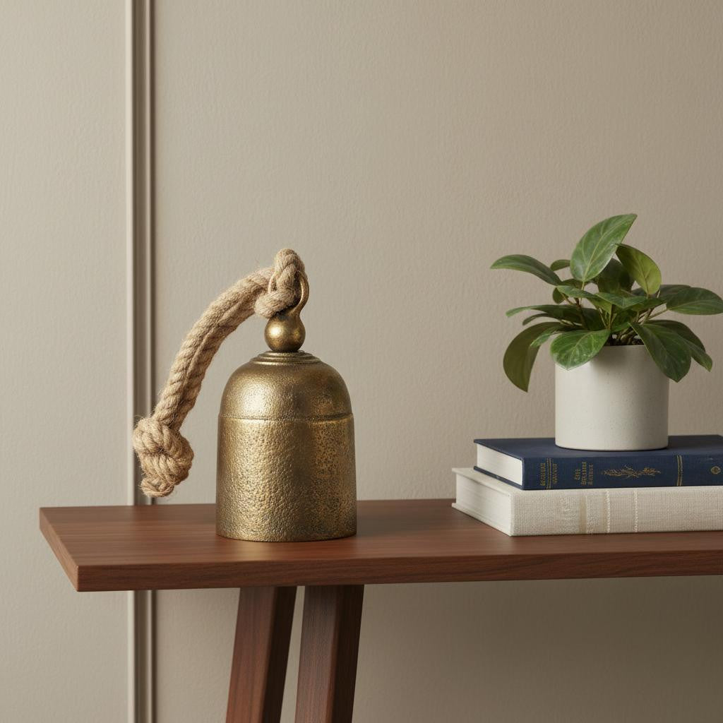 6" Gold Metal Decorative Wall Sculpture