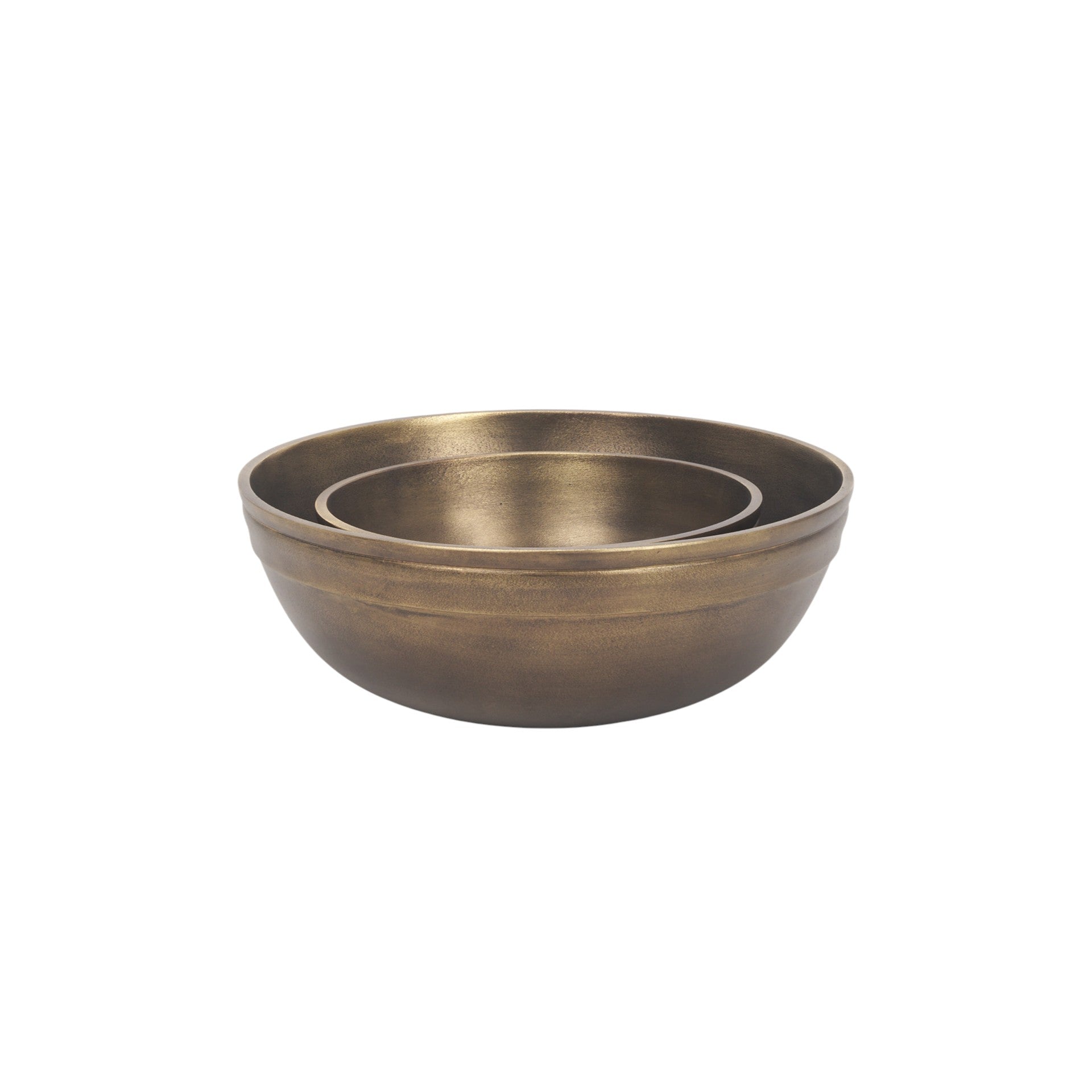 11" Brass Metal Round Centerpiece Bowl