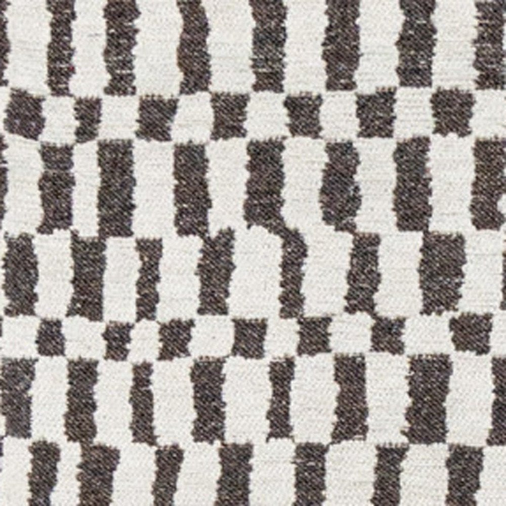 9' X 13' Gray And Beige Geometric Washable Area Rug With UV Protection