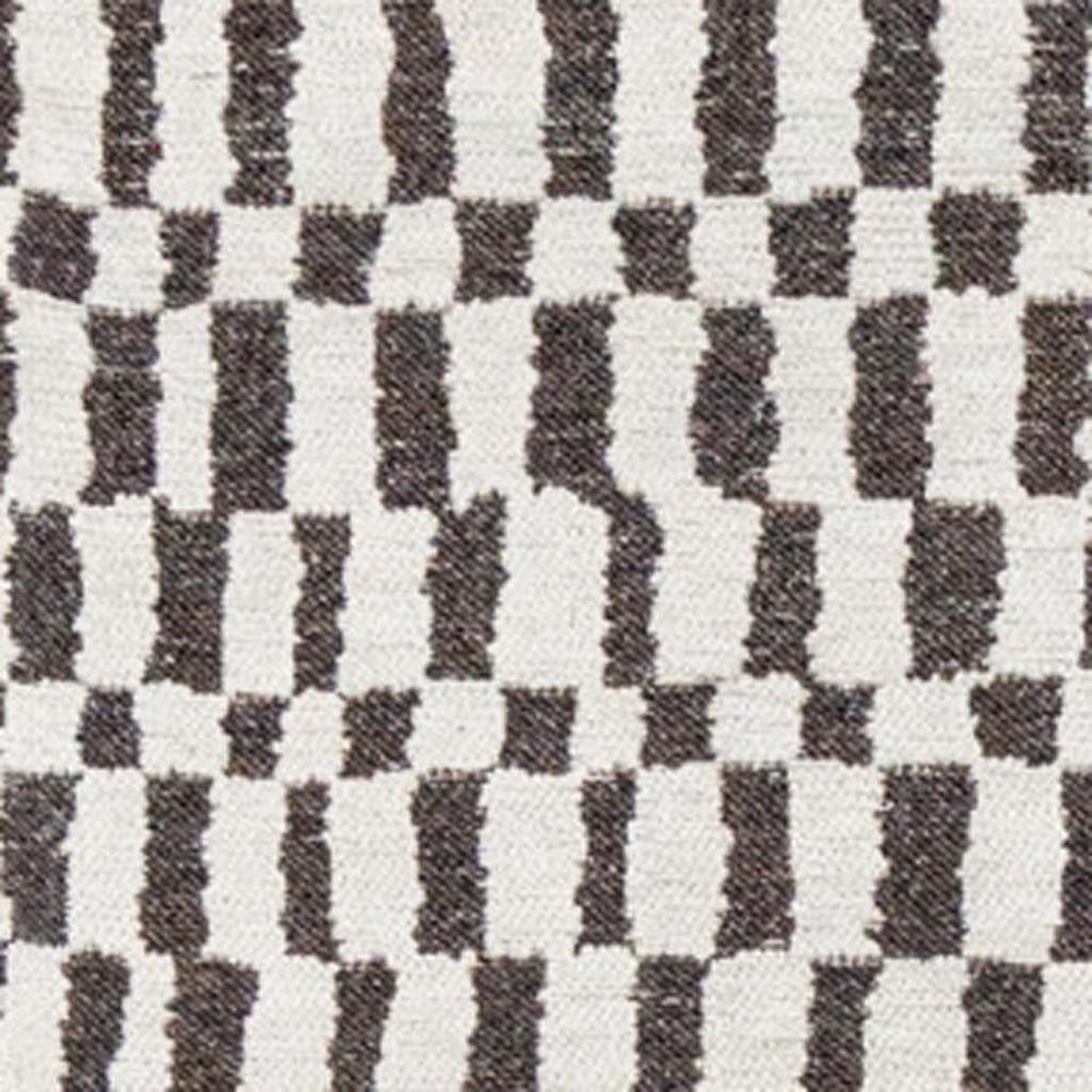 9' X 13' Gray And Beige Geometric Washable Area Rug With UV Protection