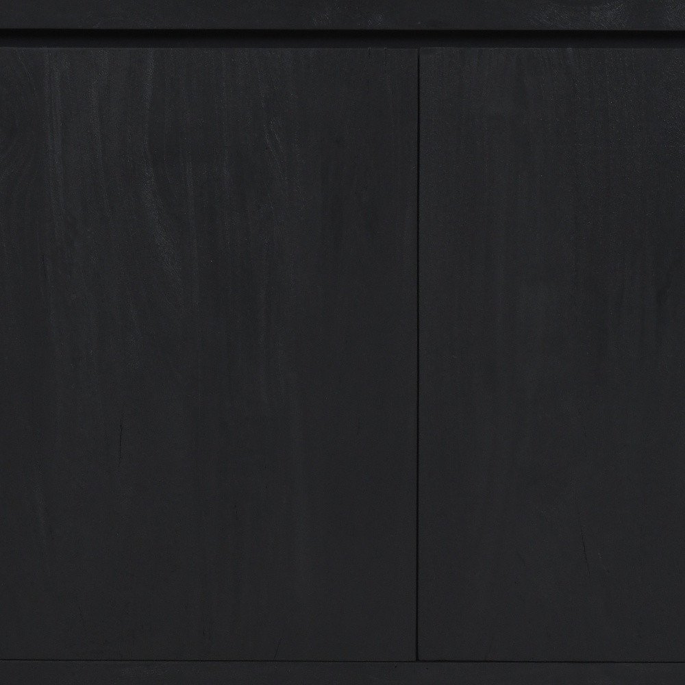 42" Graphite Distressed Reclaimed Wood Sideboard With Two Doors