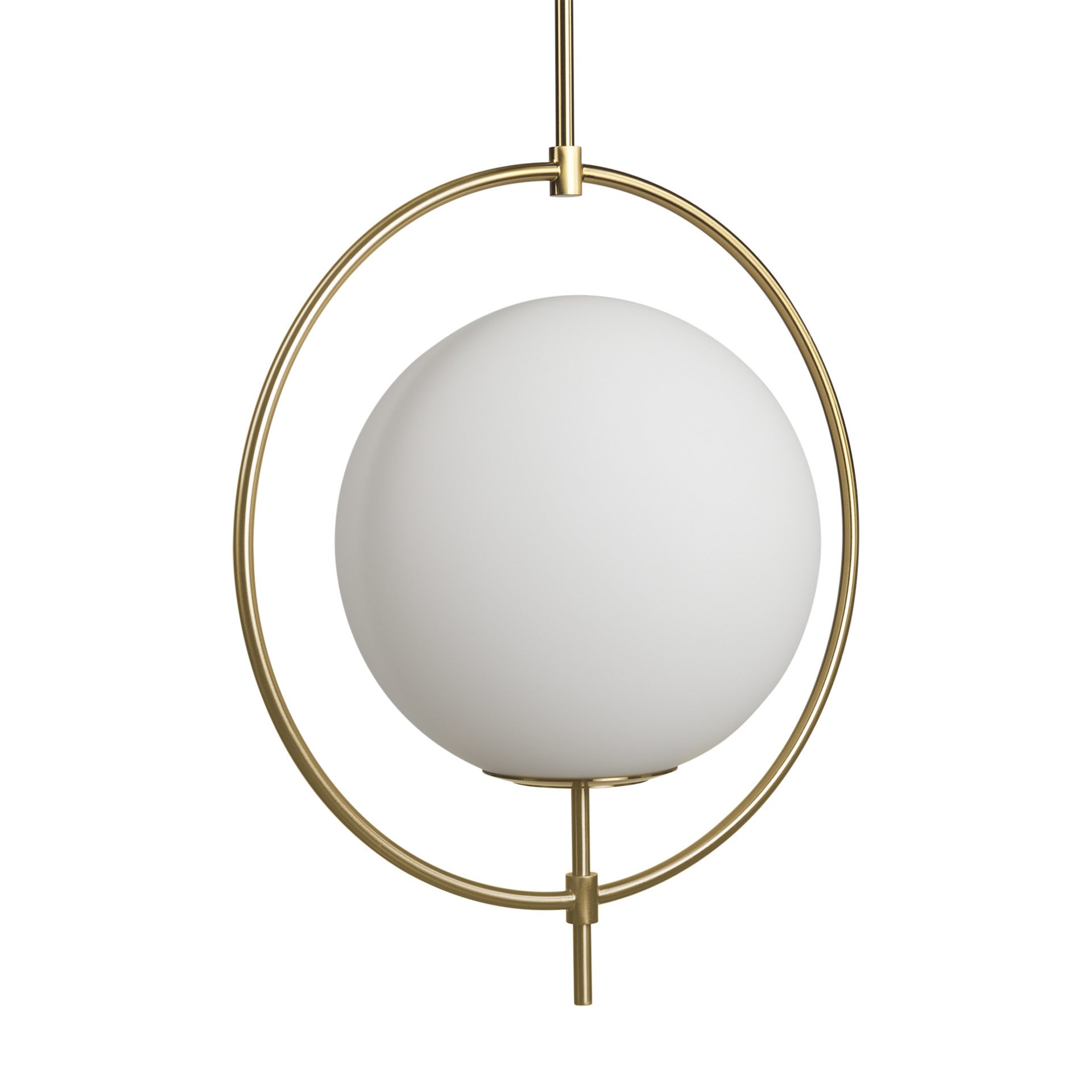 White Single Metal Dimmable Ceiling Light With White Shades