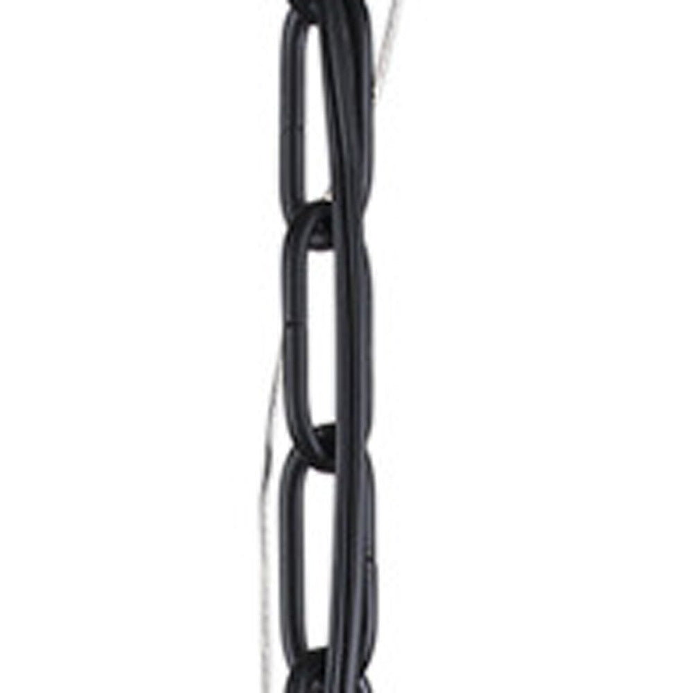 Black And White Single Metal Dimmable Ceiling Light With White Shades