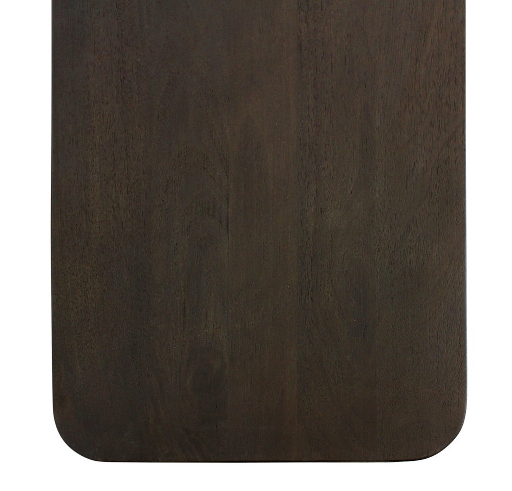 108" Dark Brown Distressed Solid Wood Sideboard Soft Close with Six Doors