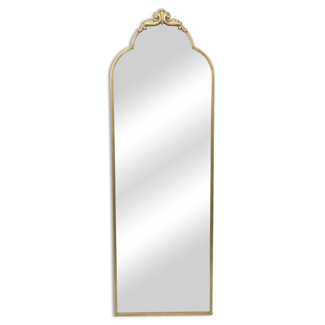 65" Gold Metal Arch Full Length Hanging Mirror