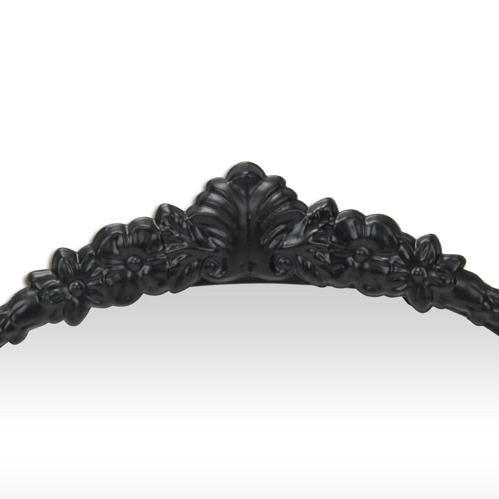 16" Black Metal Arch Accent Mirror