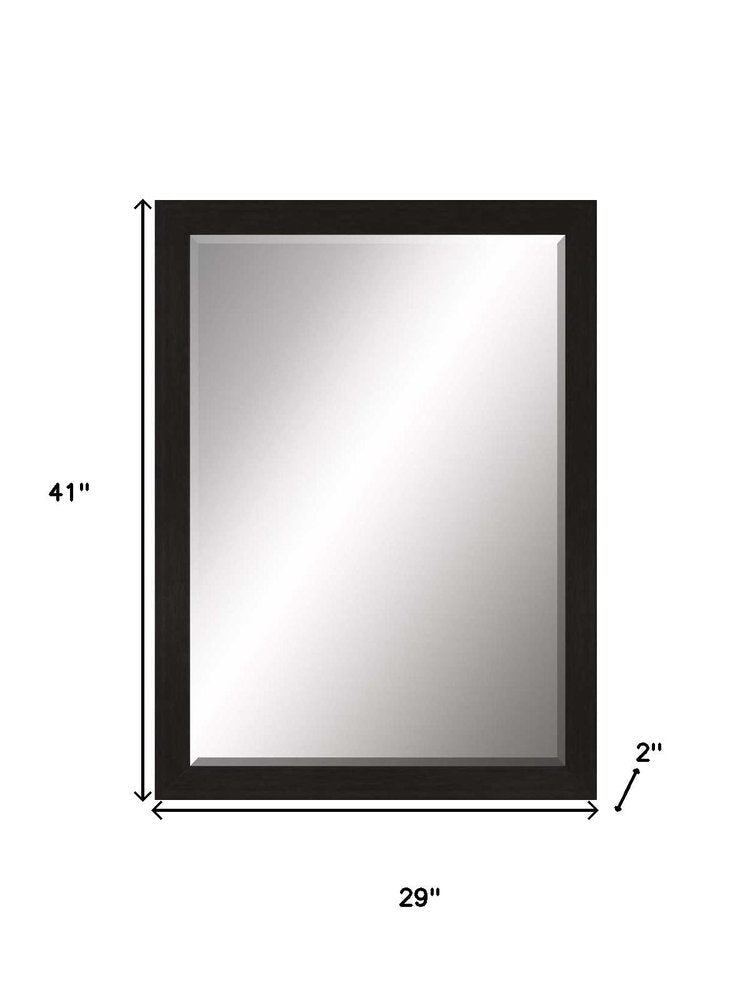 41" Dark Brown Accent Mirror