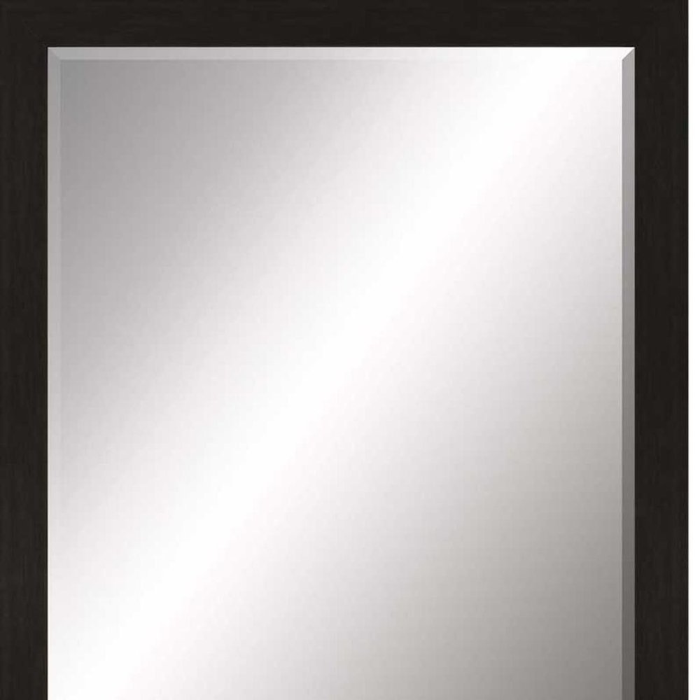 45" Dark Brown Framed Accent Mirror