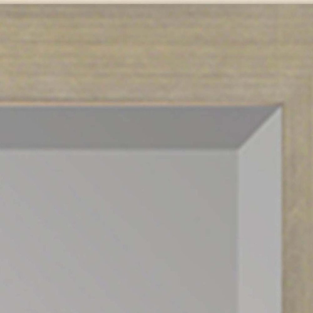 43" Silver Wood Accent Mirror