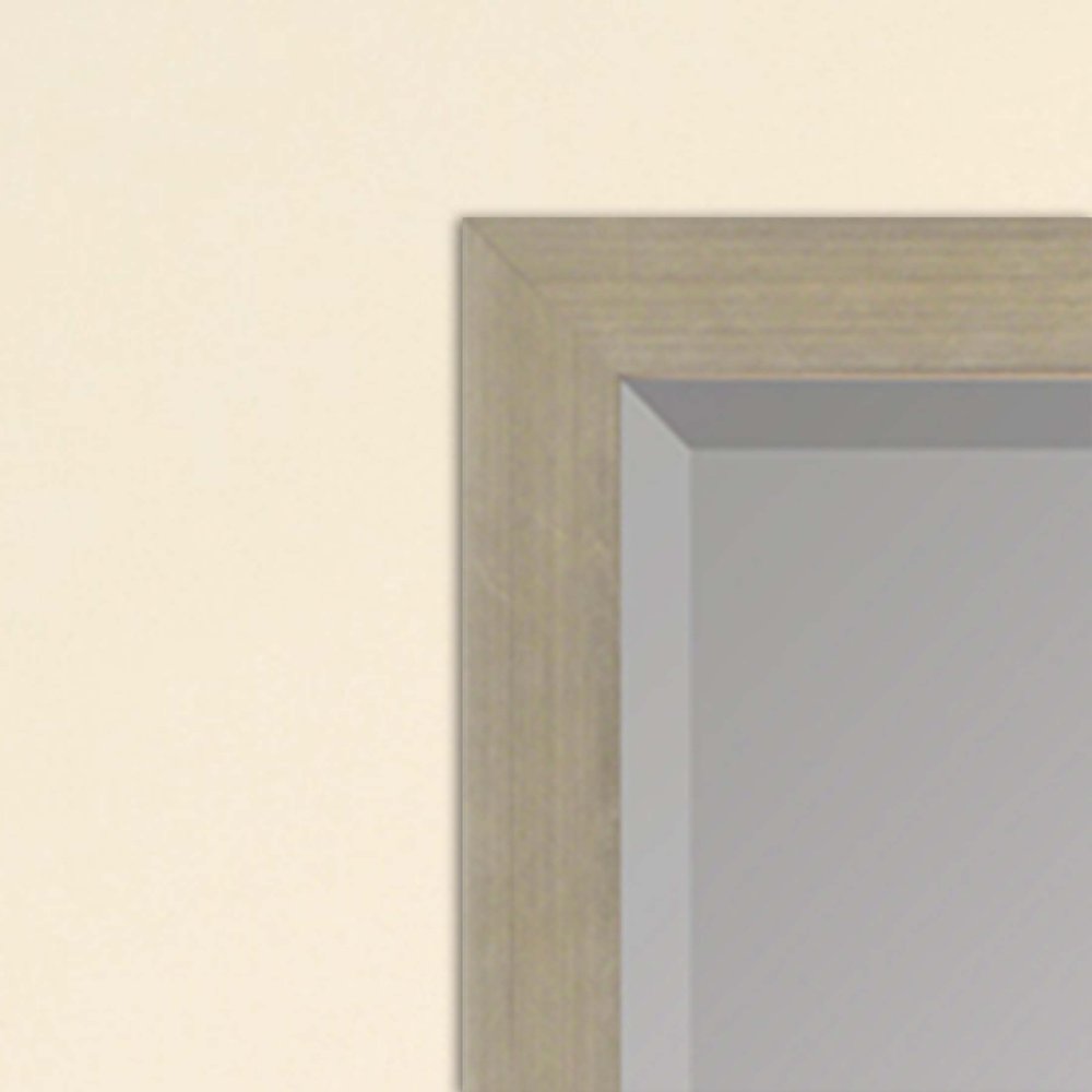 51" Silver Wood Accent Mirror