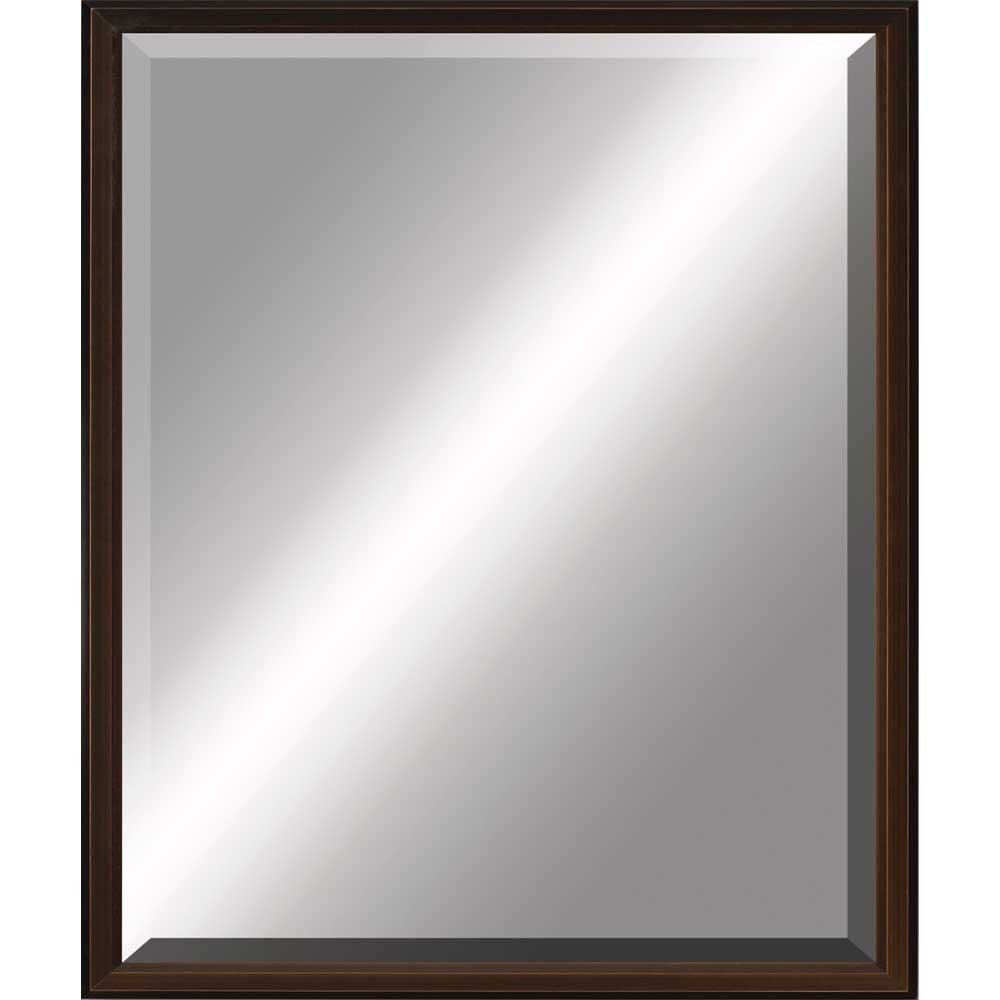 31" Bronze Wood Accent Mirror