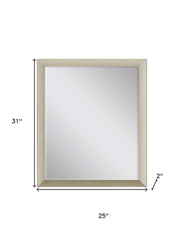 31" Silver Accent Mirror
