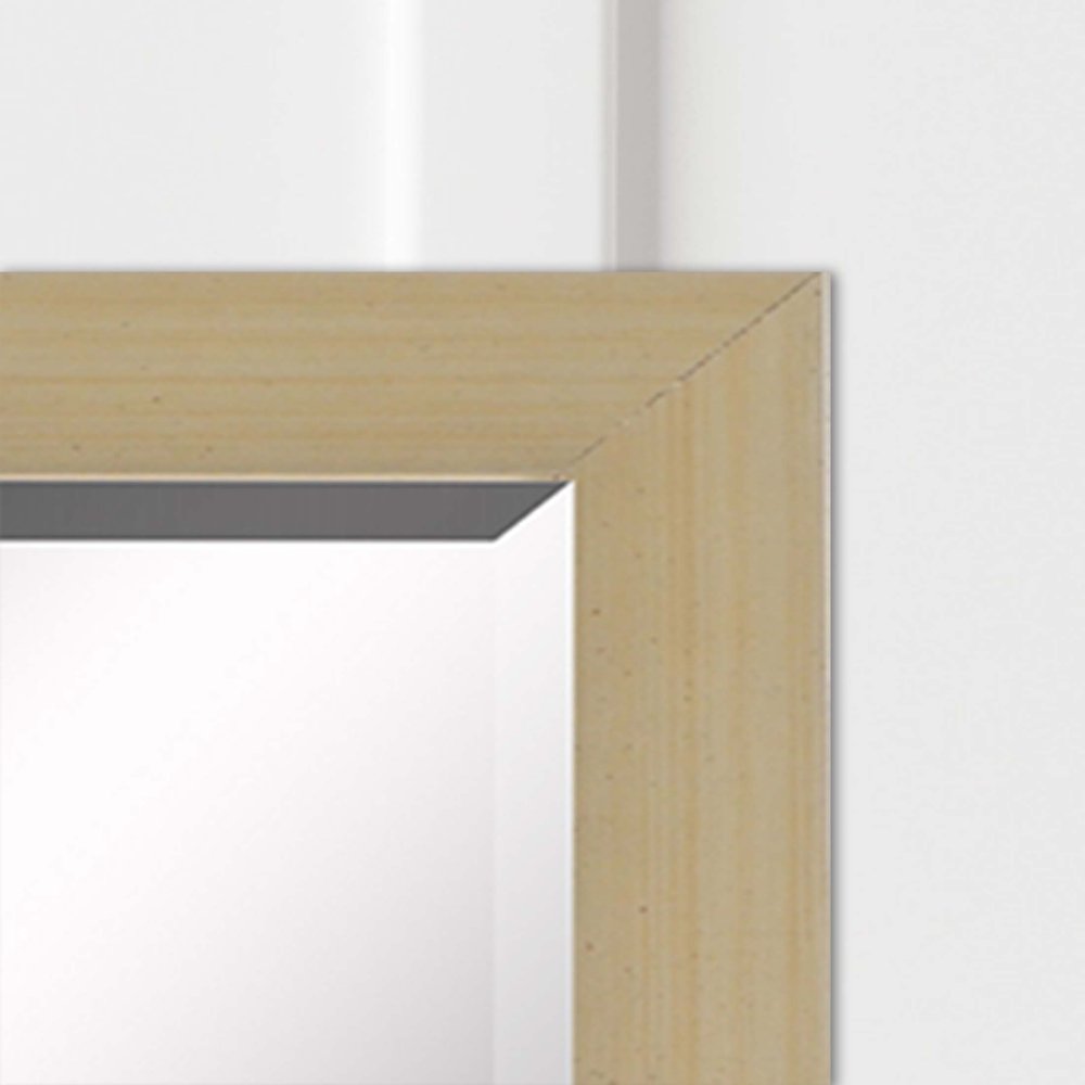 31" Silver Wood Accent Mirror