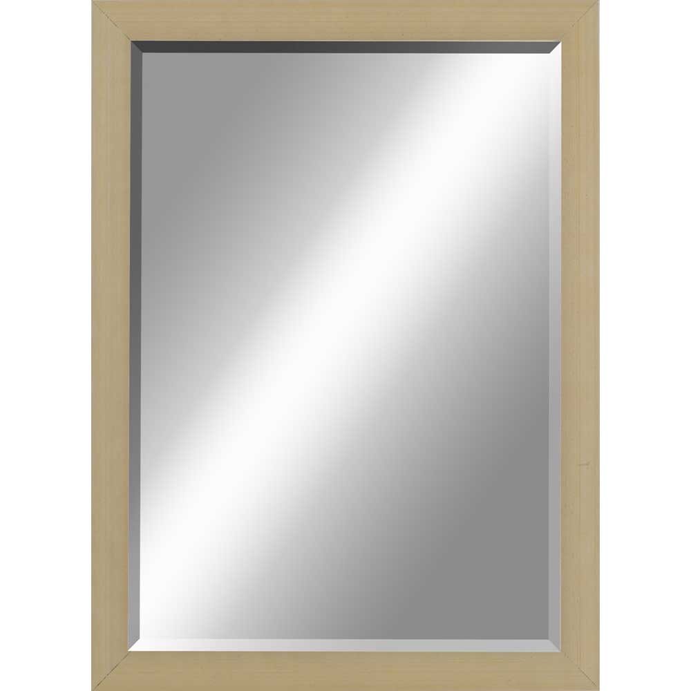 39" Silver Solid Wood Framed Accent Mirror