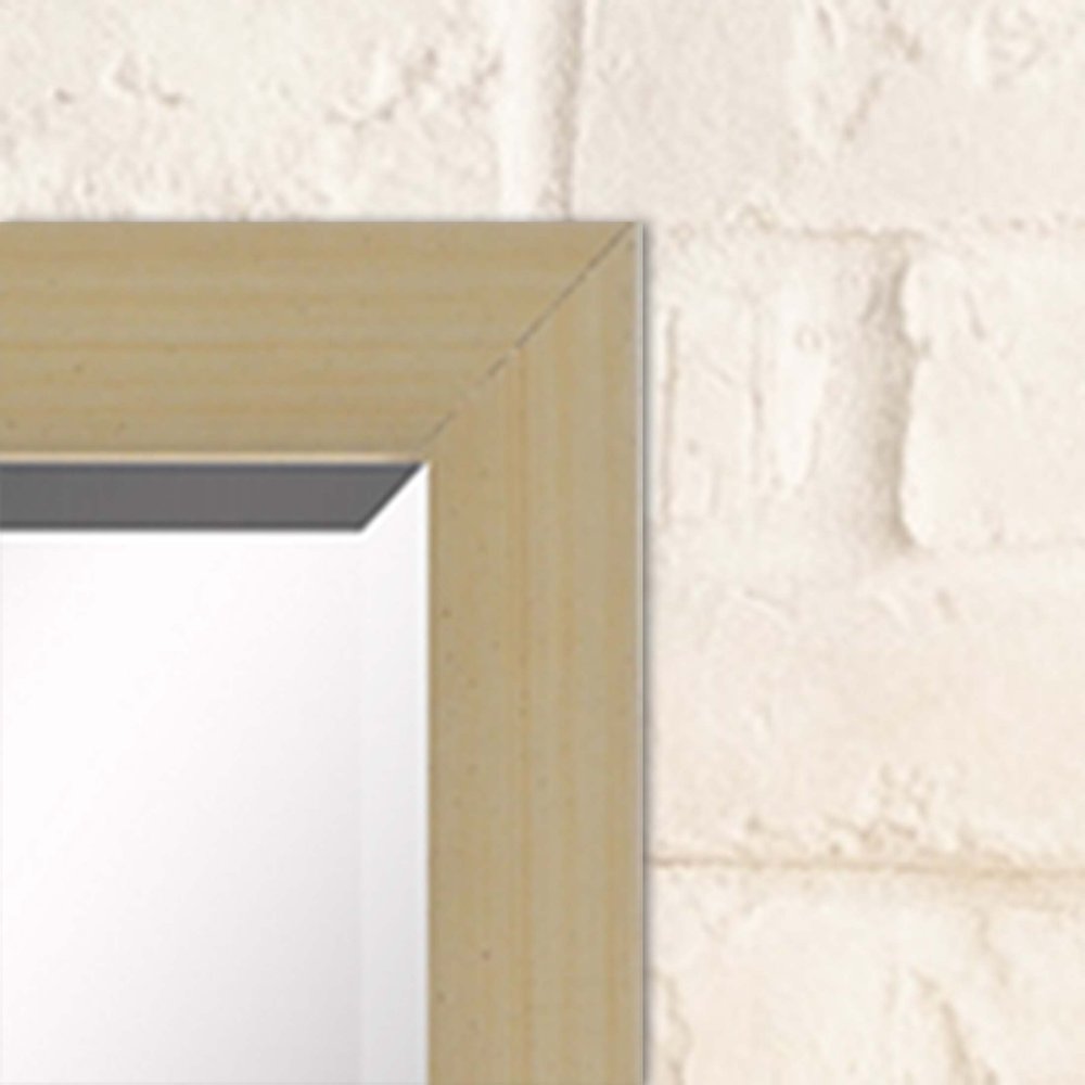 39" Silver Solid Wood Framed Accent Mirror