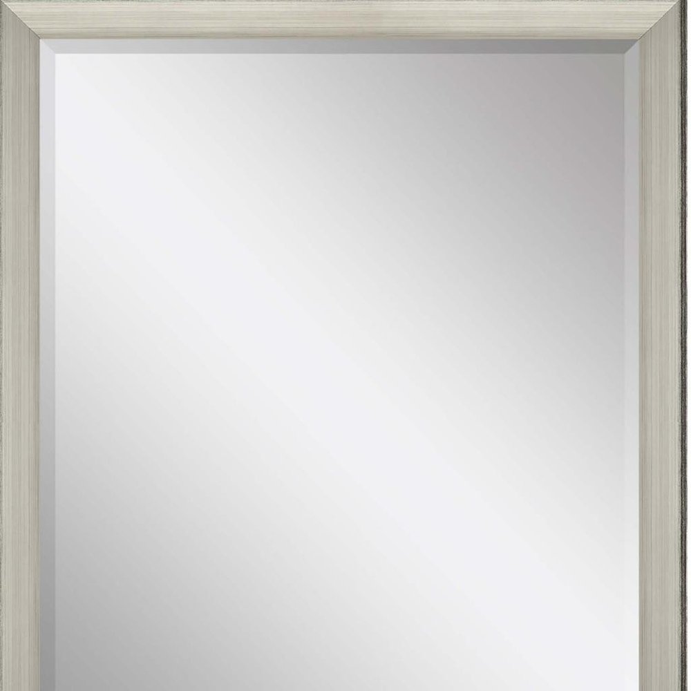 32" Silver Framed Accent Mirror