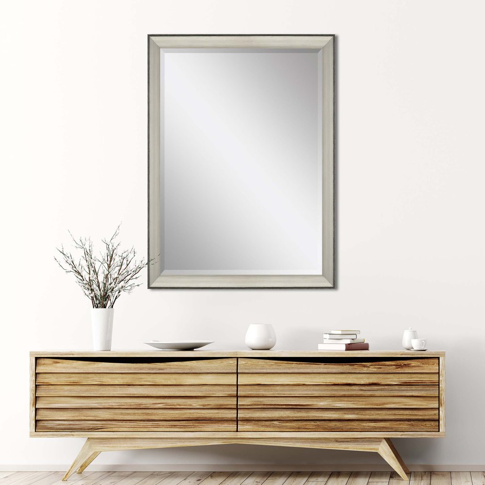 40" Silver Framed Accent Mirror