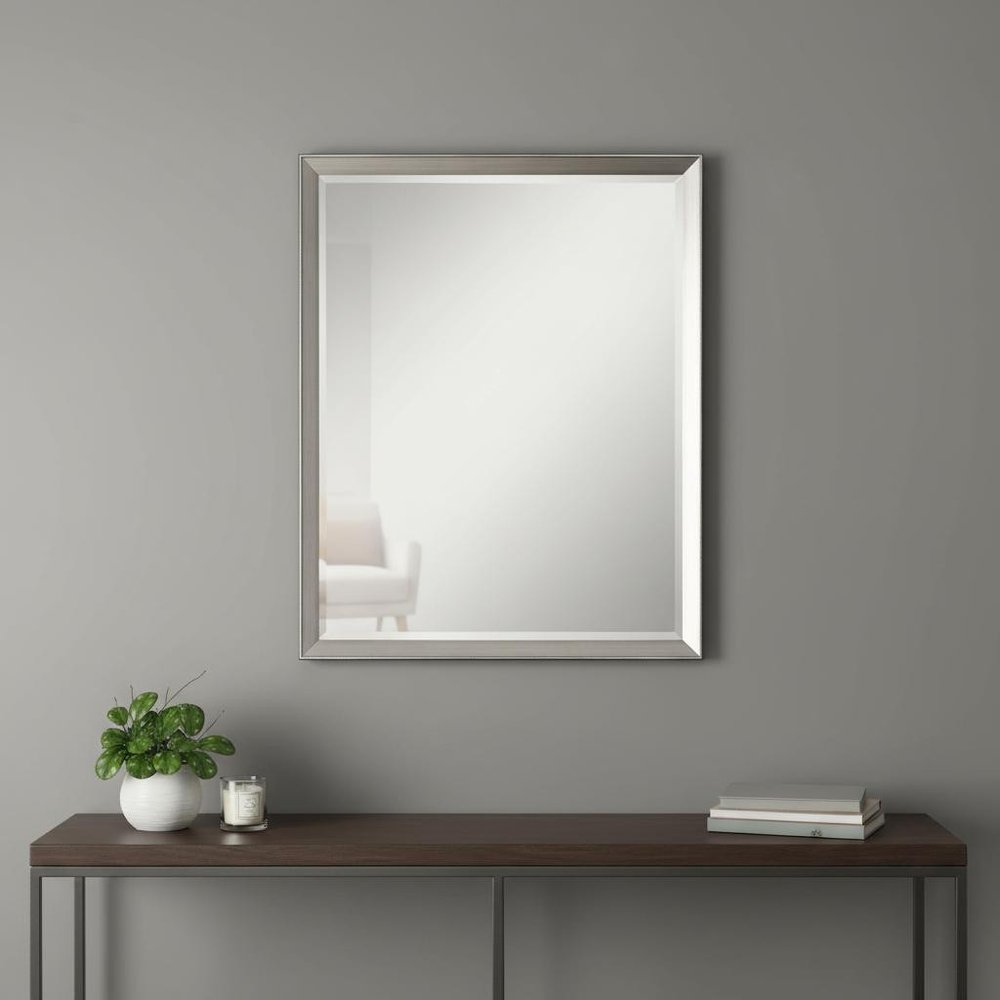 40" Silver Framed Accent Mirror