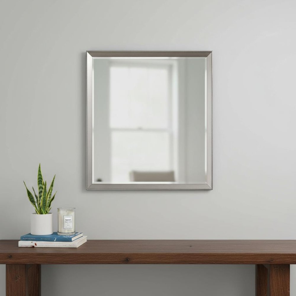 44" Silver Framed Accent Mirror