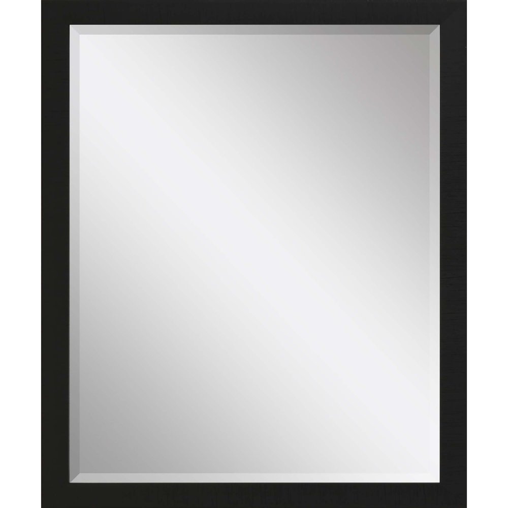 31" Black Framed Accent Mirror